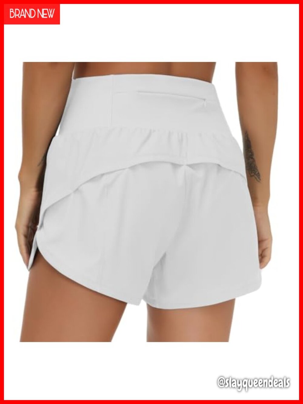 High Waisted Running Shorts Quick Dry Workout Athletic Shorts with Liner